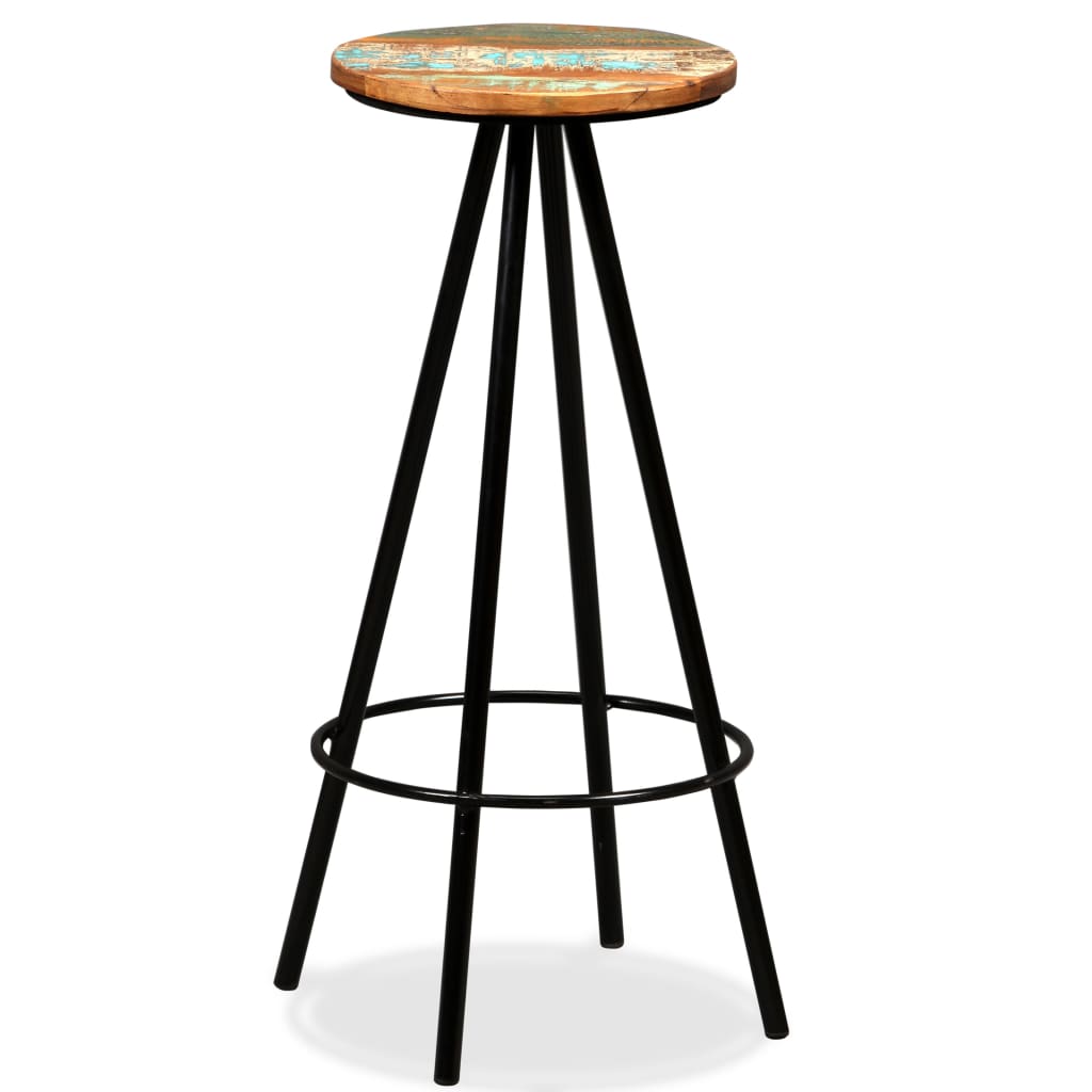 Ensemble de bar 3 pcs Bois de récupération massif - XIOS