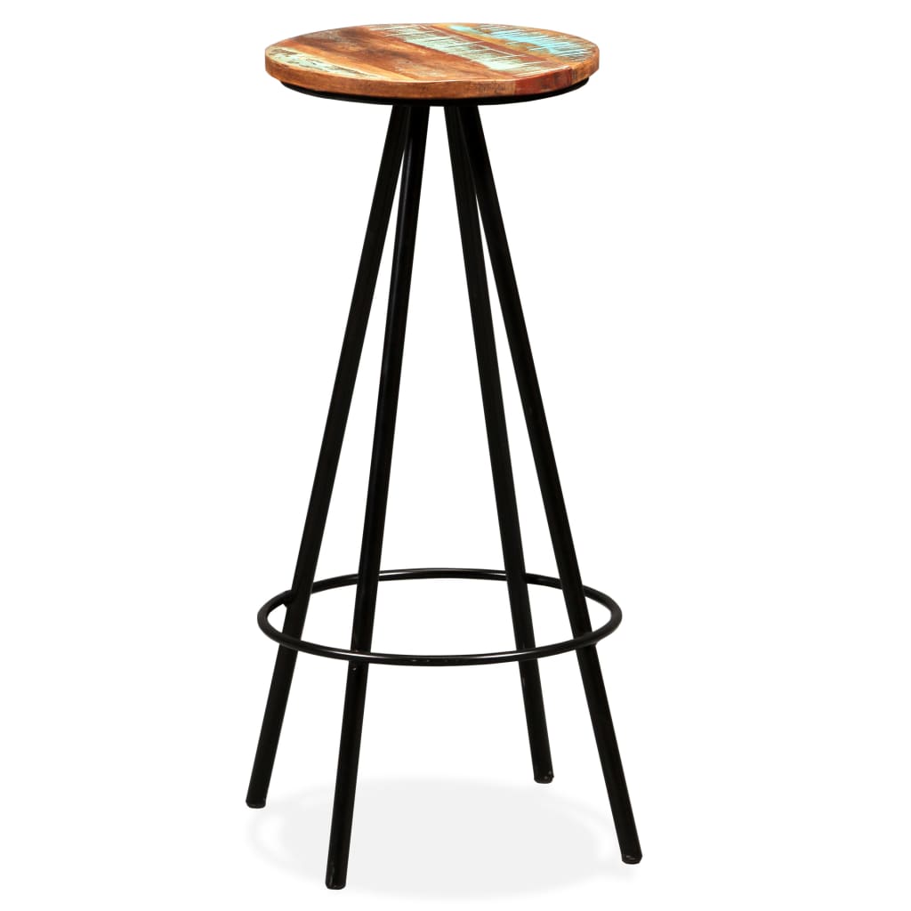 Ensemble de bar 3 pcs Bois de récupération massif - XIOS