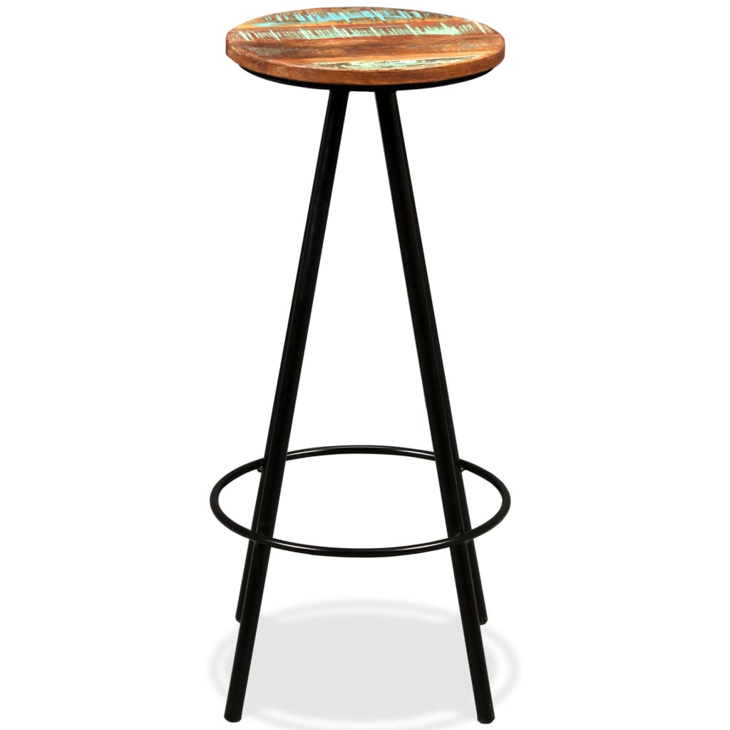 Ensemble de bar 3 pcs Bois de récupération massif - XIOS