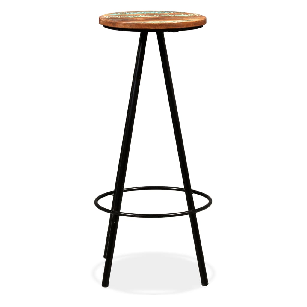 Ensemble de bar 5 pcs Bois de récupération massif - XIOS