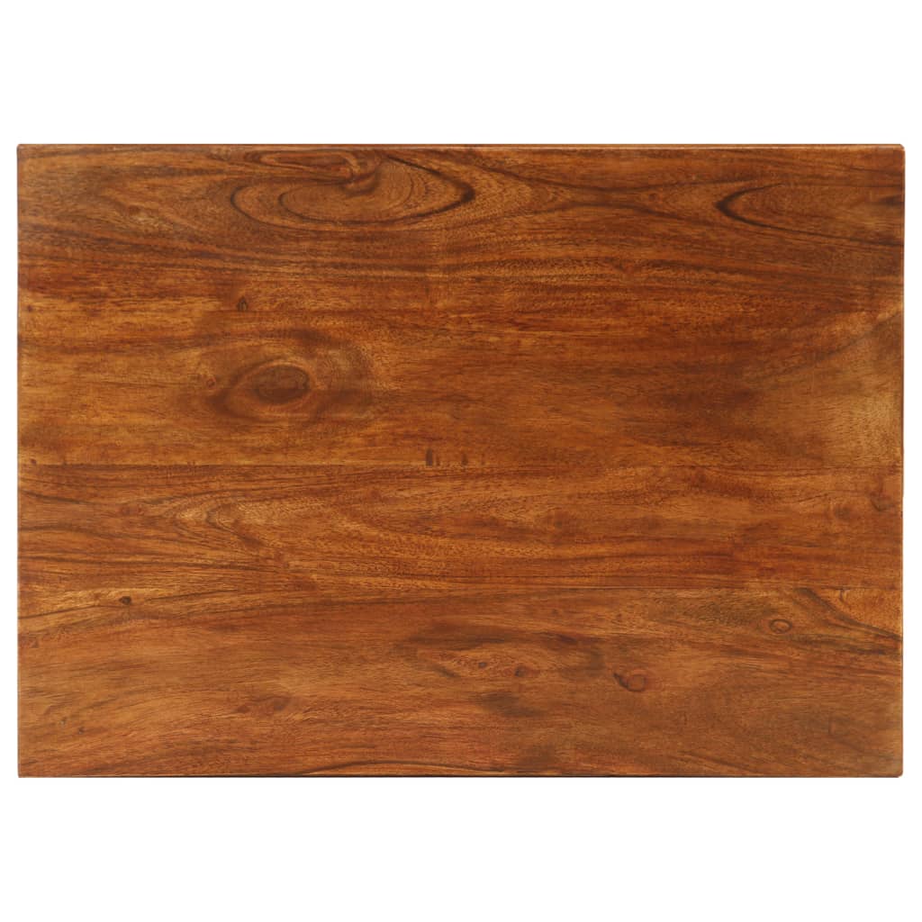 Table gigogne 3 pcs Bois massif d'acacia 50x35x50 cm Marron - XIOS