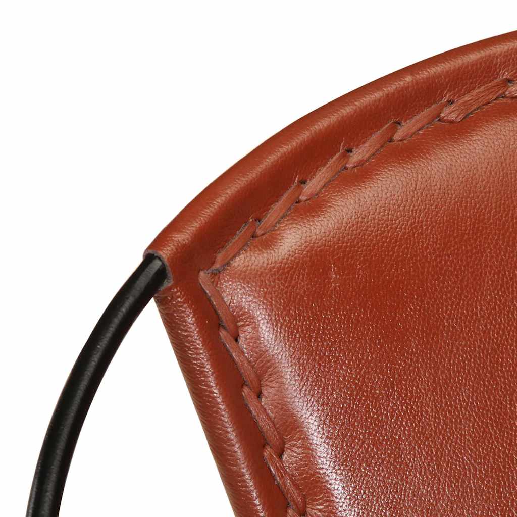 Chaise marron cuir véritable - XIOS