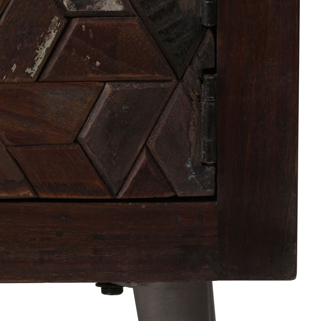 Table de chevet Bois de récupération solide 40 x 30 x 50 cm - XIOS
