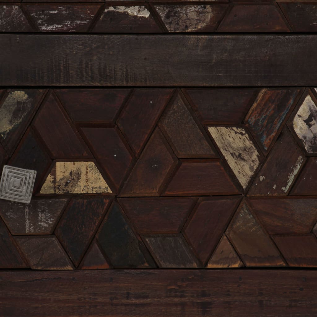 Table de chevet Bois de récupération solide 40 x 30 x 50 cm - XIOS