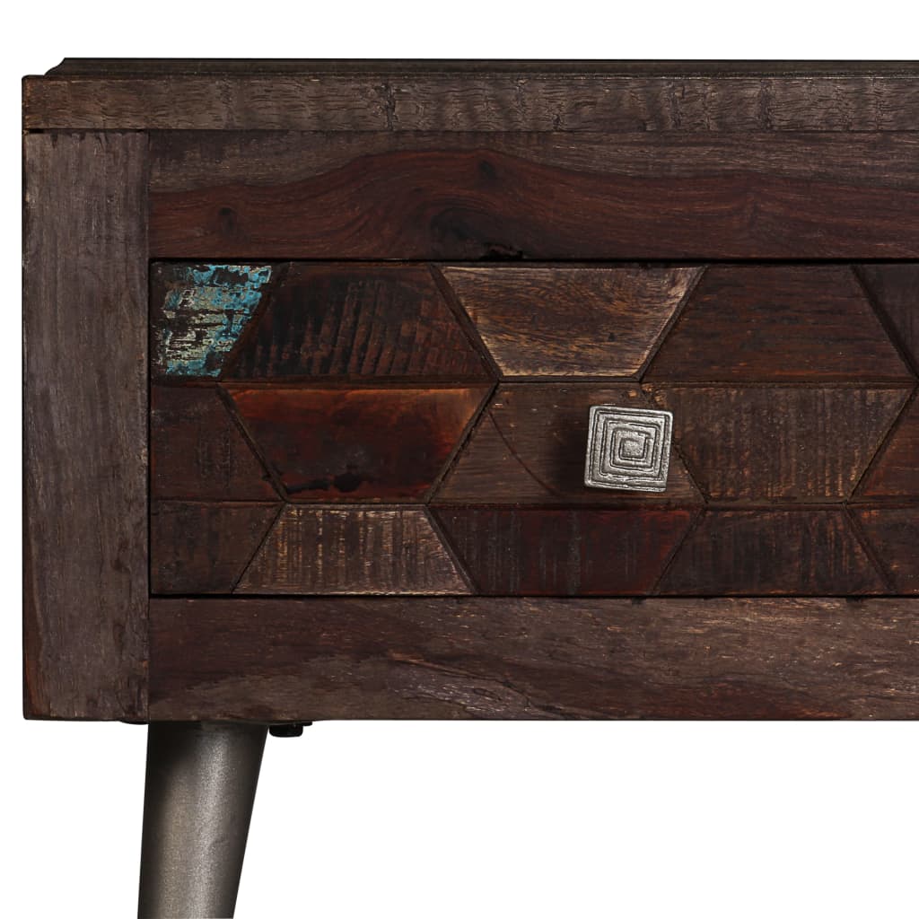 Table basse Bois de récupération solide 100x60x35 cm - XIOS