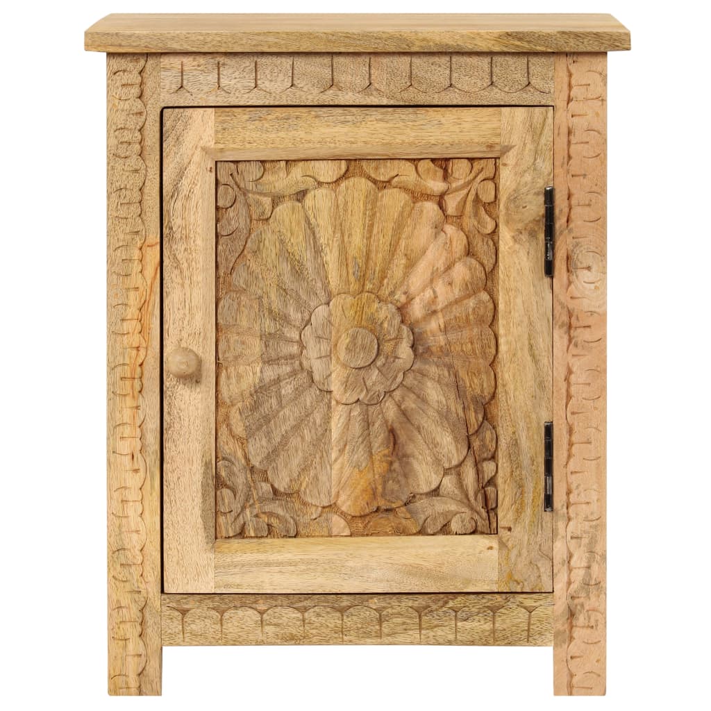 Table de chevet Bois de manguier massif 40x30x50 cm - XIOS