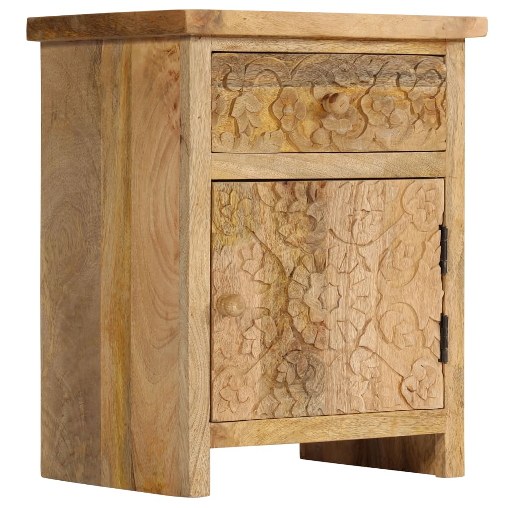 Table de chevet Bois de manguier massif 40x30x50 cm - XIOS