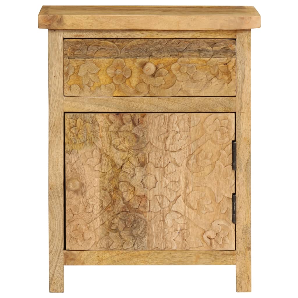 Table de chevet Bois de manguier massif 40x30x50 cm - XIOS