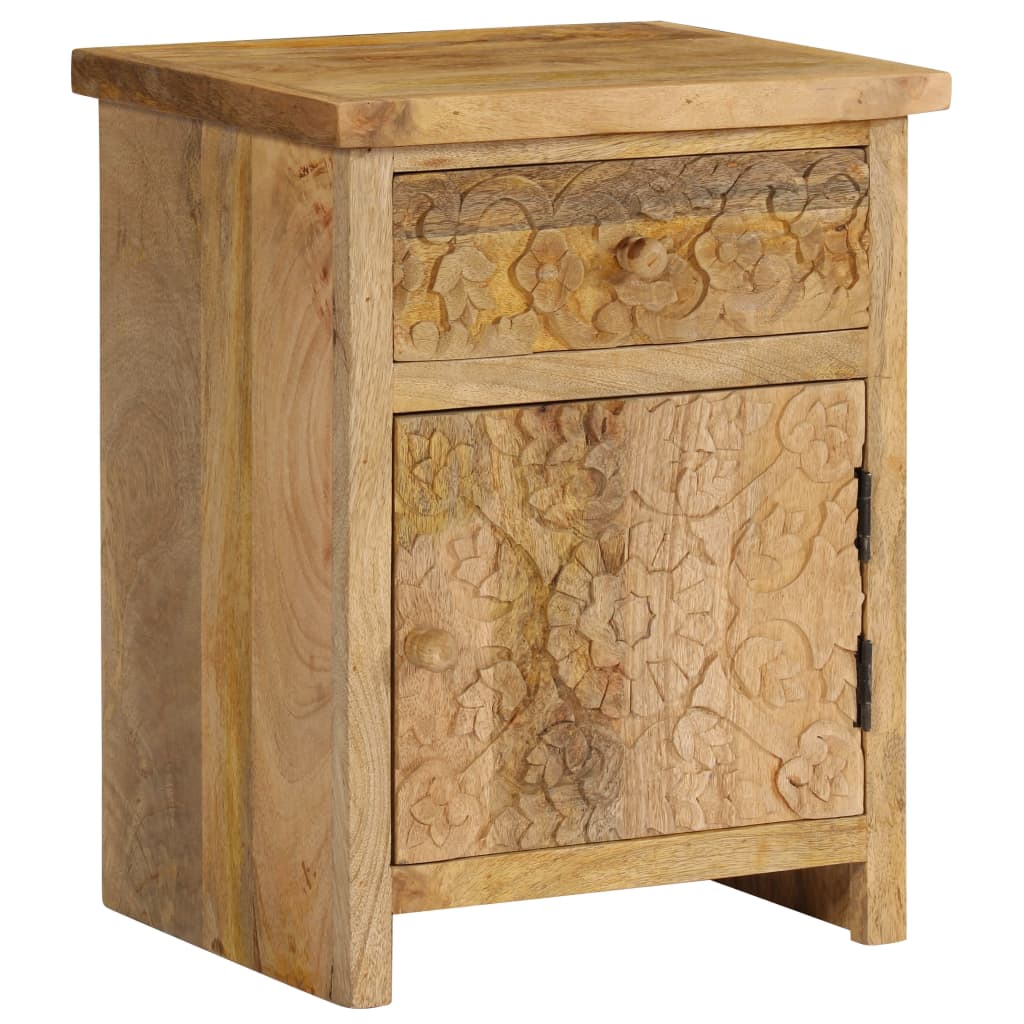 Table de chevet Bois de manguier massif 40x30x50 cm - XIOS