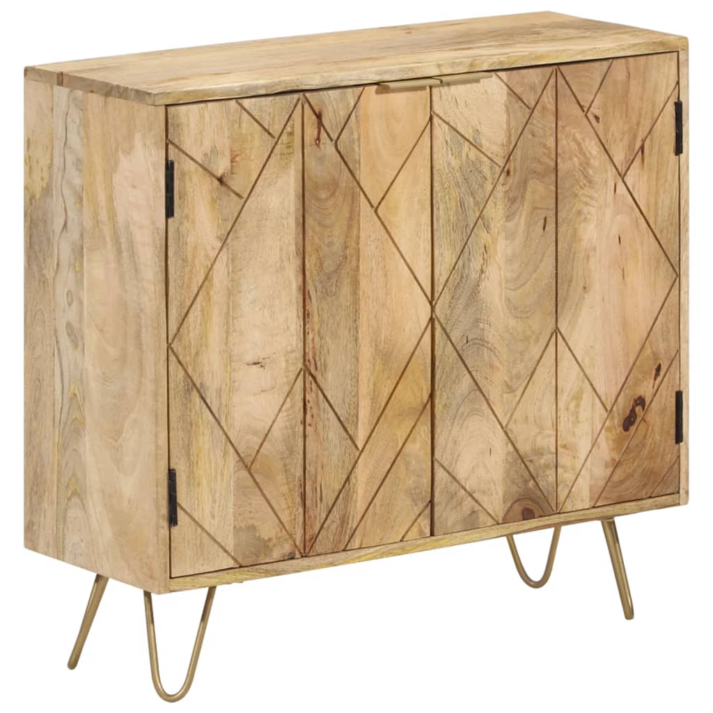 Buffet 80x30x75 cm Bois de manguier solide - XIOS
