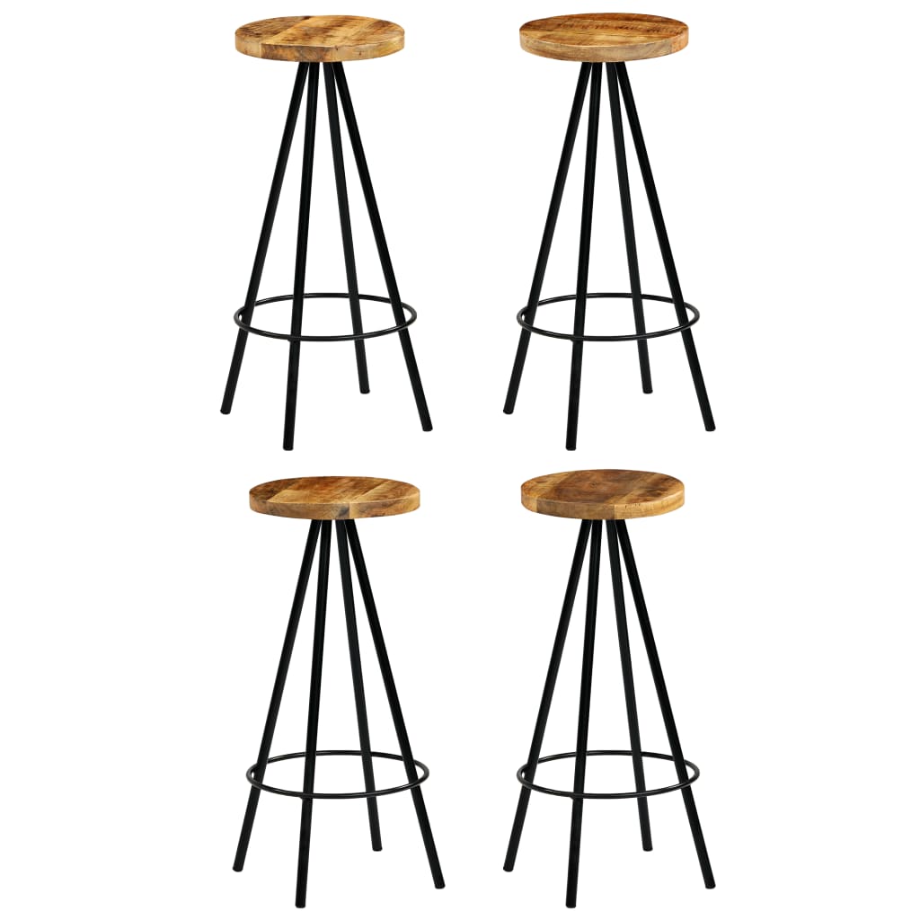 Meuble de bar 5 pcs Bois massif de manguier 120x60x107 cm - XIOS