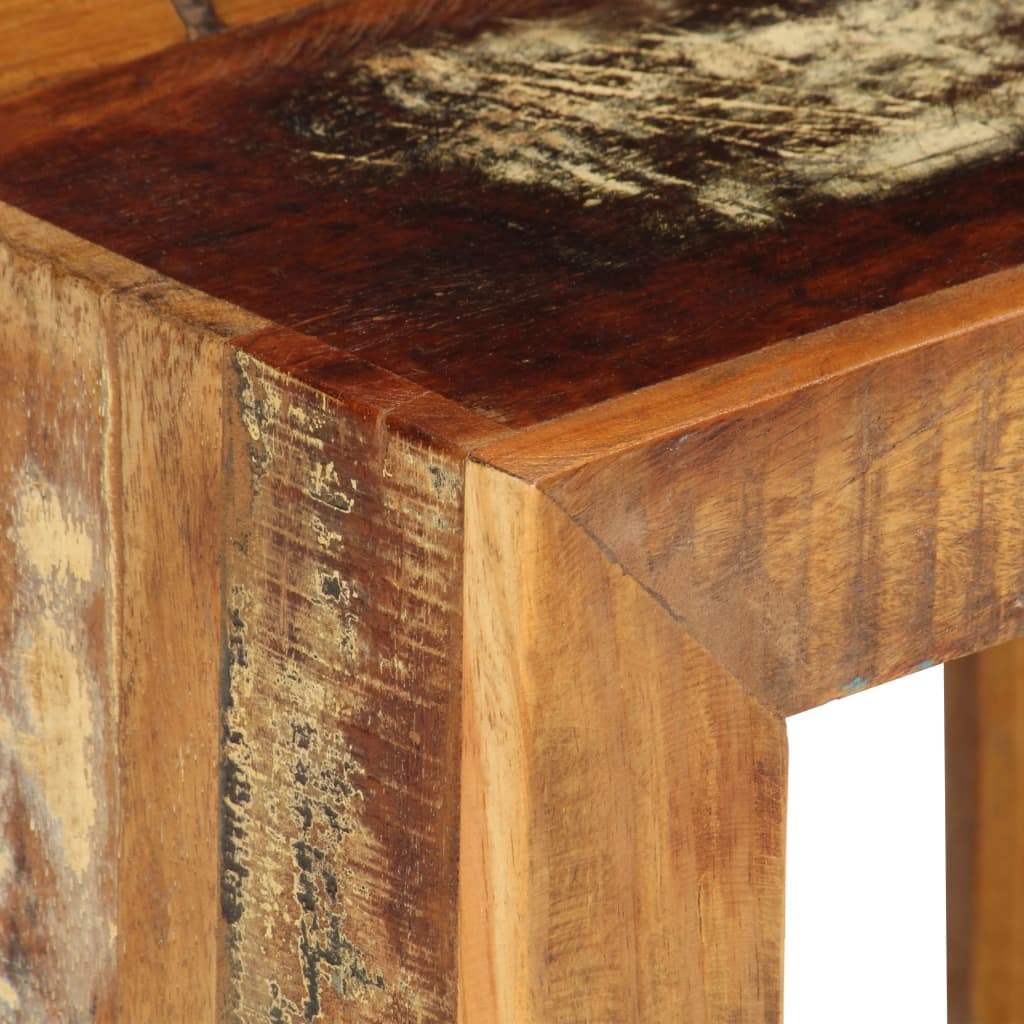Tabouret 40x30x40 cm Bois de récupération solide - XIOS