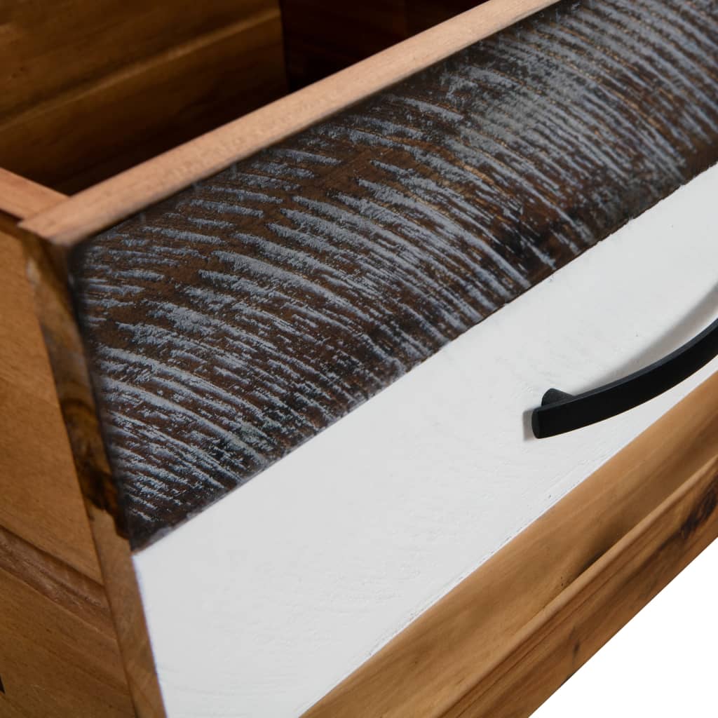 Table basse Bois d'acacia massif 90x50x37,5 cm - XIOS