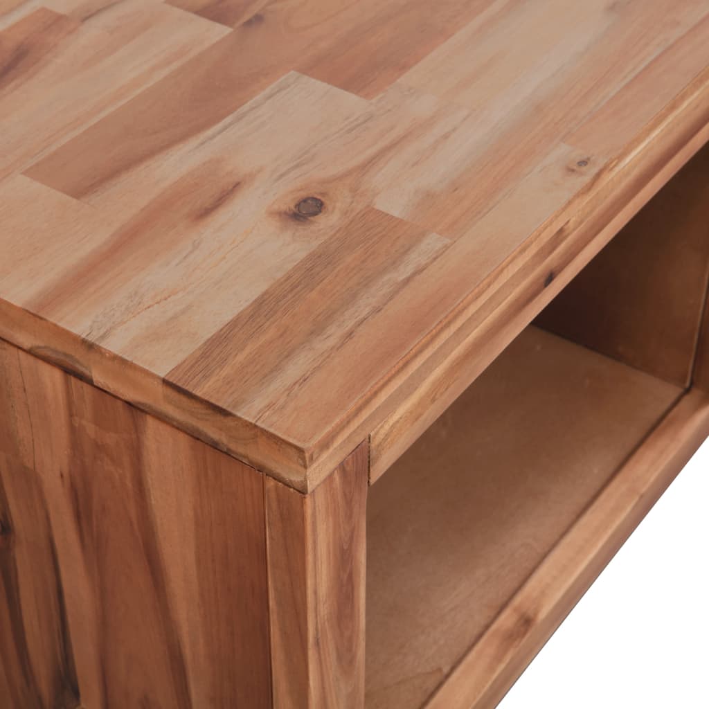 Table basse Bois d'acacia massif 90x50x37,5 cm - XIOS