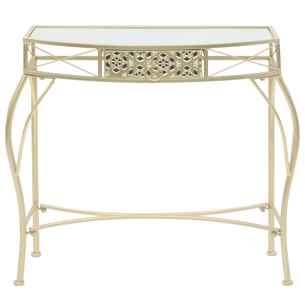 Table d'appoint Style français Métal 82 x 39 x 76 cm Doré - XIOS