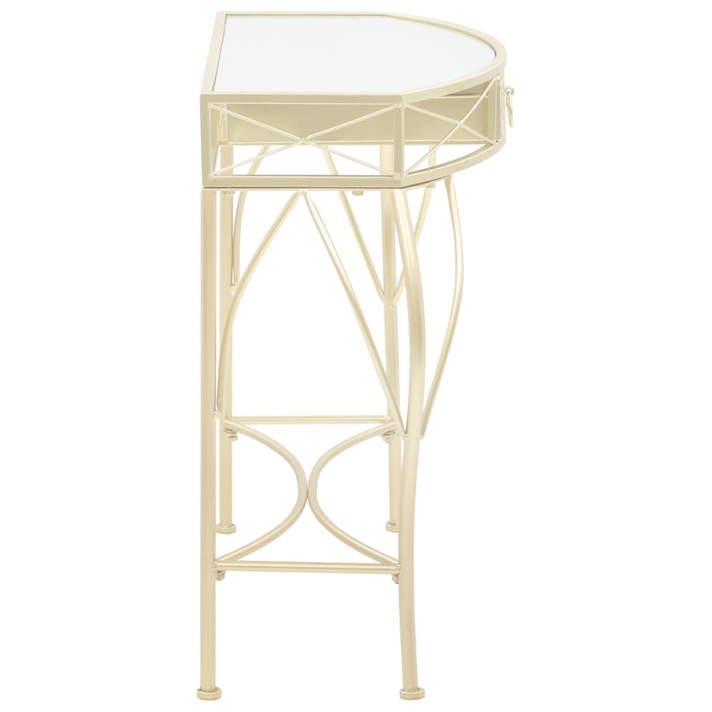 Table d'appoint Style français Métal 82 x 39 x 76 cm Doré - XIOS