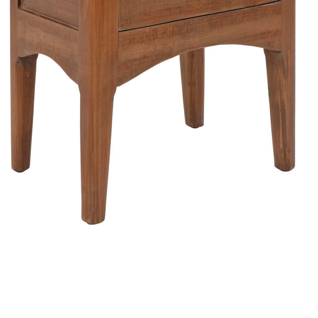 Table de chevet Bois de sapin massif 40 x 29 x 68 cm Marron - XIOS