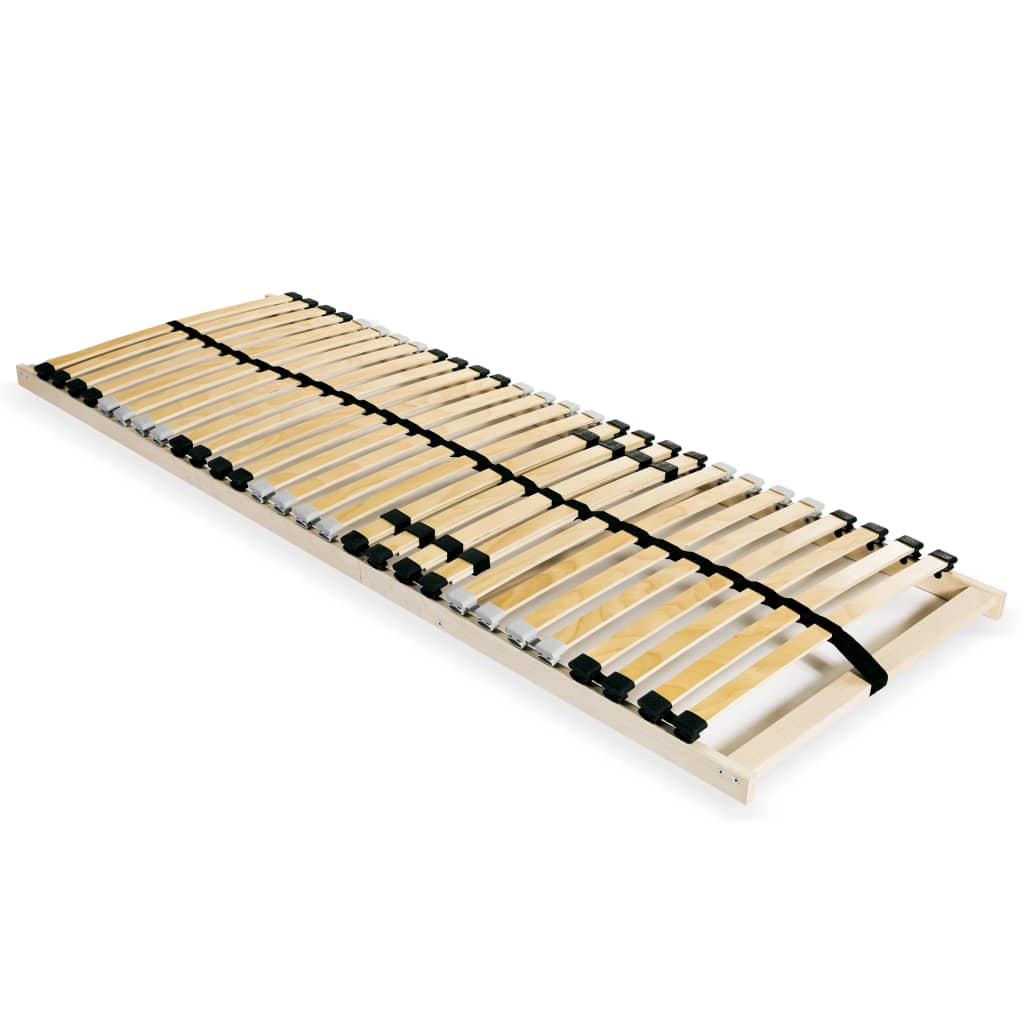 Sommier à lattes sans matelas avec 28 lattes 7 zones 90x200 cm - XIOS
