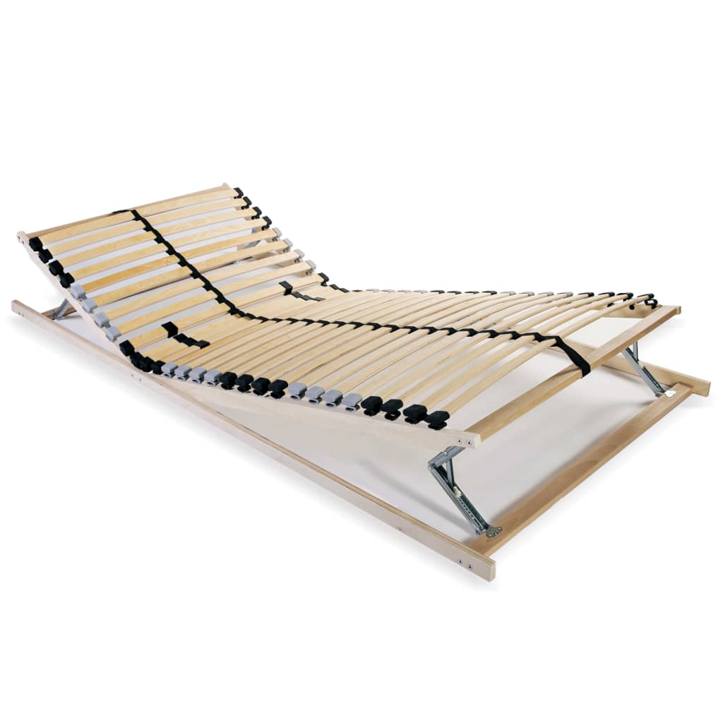 Sommier à lattes sans matelas avec 28 lattes 7 zones 90x200 cm - XIOS