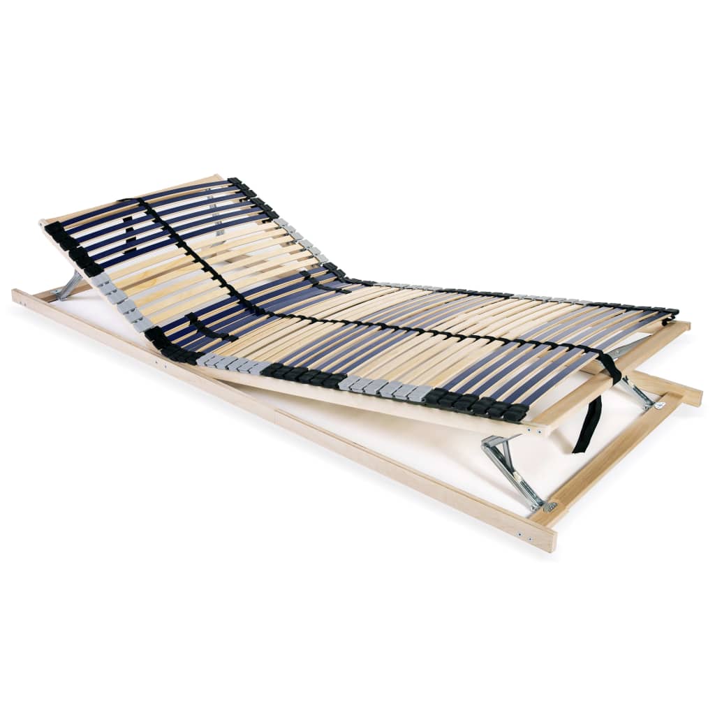 Sommier à lattes sans matelas avec 42 lattes 7 zones 90x200 cm - XIOS