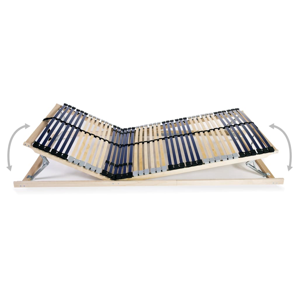 Sommier à lattes sans matelas avec 42 lattes 7 zones 100x200 cm - XIOS