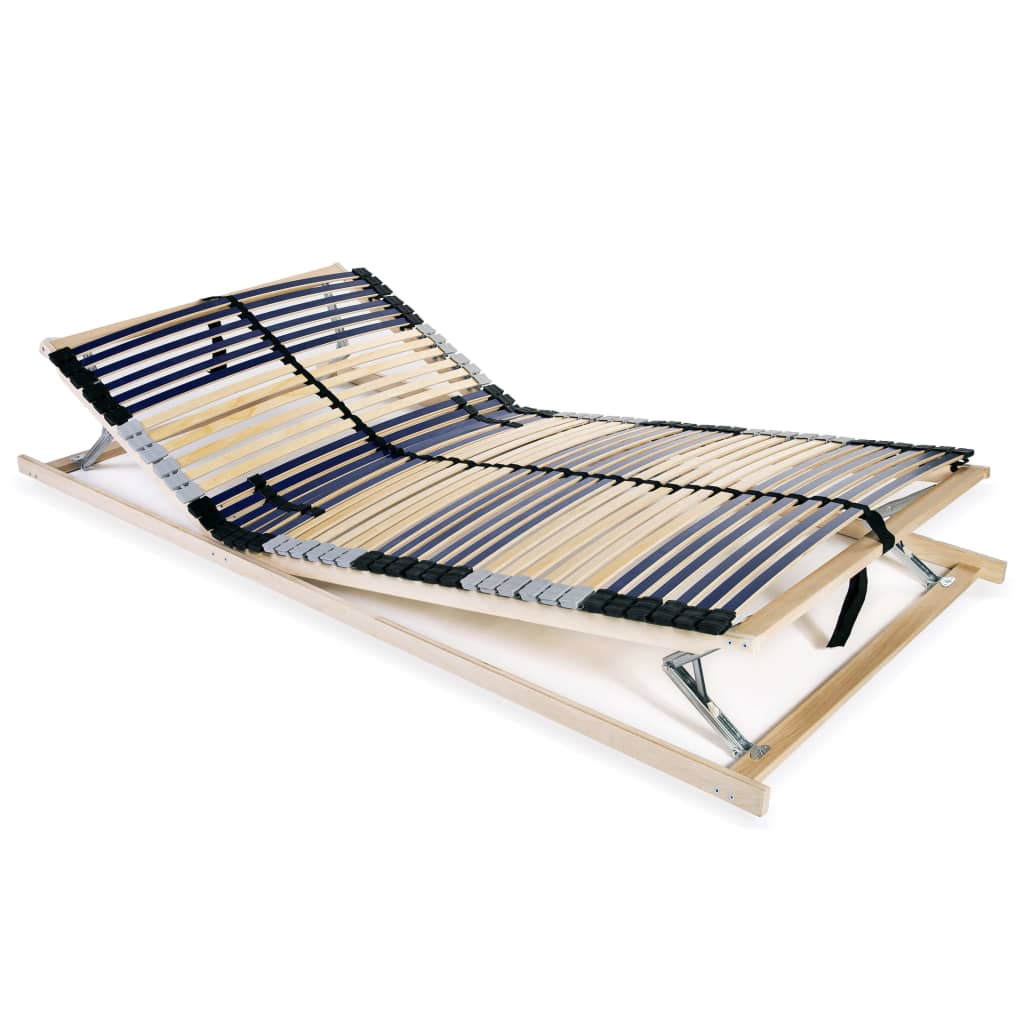 Sommier à lattes sans matelas avec 42 lattes 7 zones 120x200 cm - XIOS