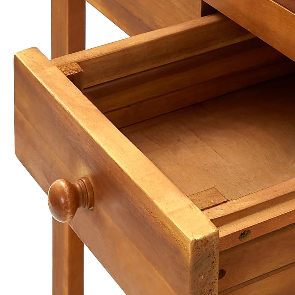 Chariot de cuisine de jardin Bois d'acacia 92x43,5x141,5 cm - XIOS