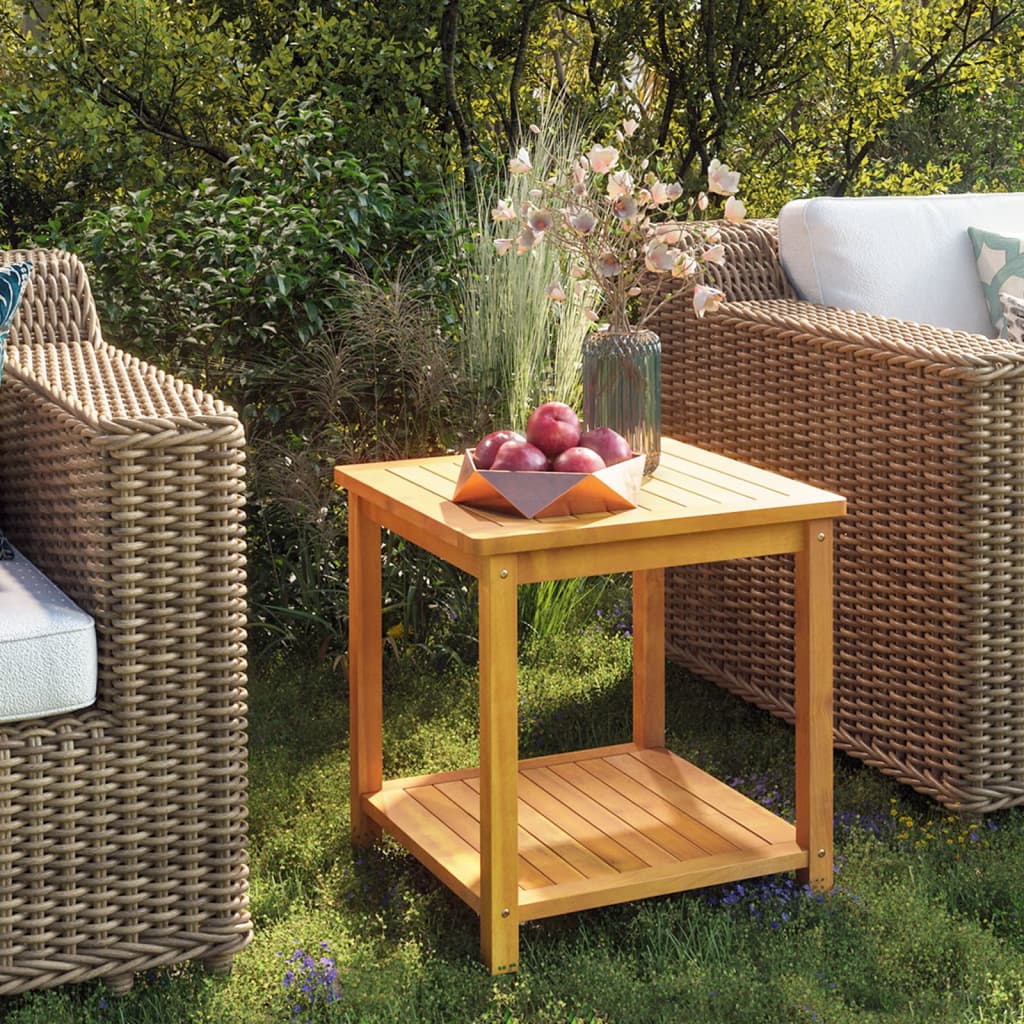 Table d'appoint Bois d'acacia massif 45x45x45 cm - XIOS