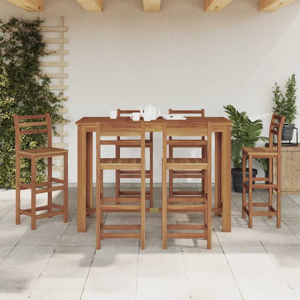 Table de bar Bois d'acacia massif 150x70x105 cm - XIOS