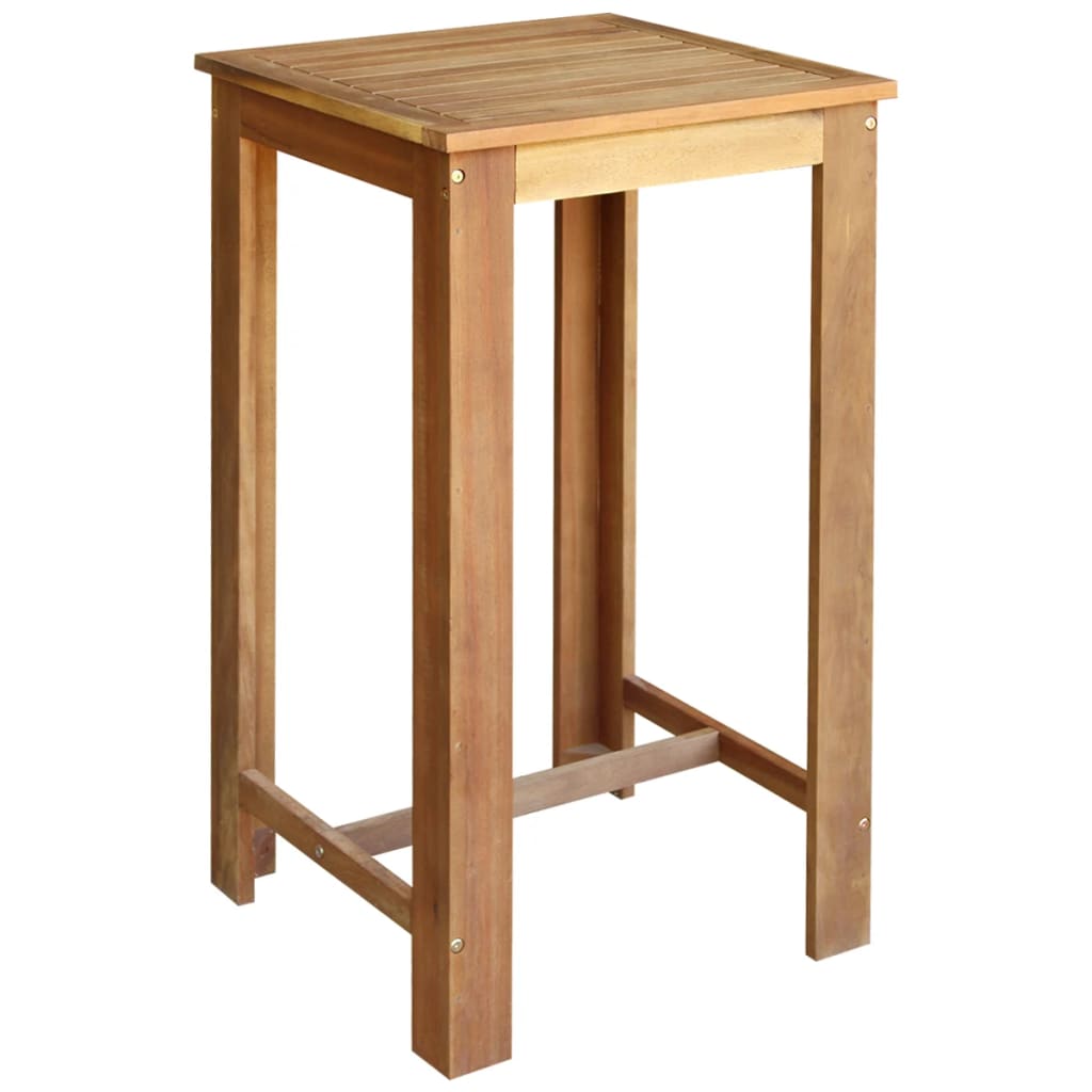 Table et chaises de bar 3 pcs Bois d'acacia massif Meubles de salle à manger vidaXL