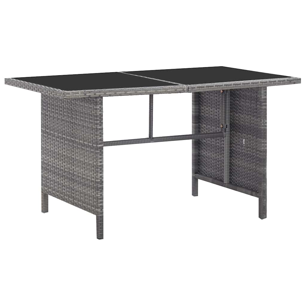 Salon de jardin 6 pcs avec coussins résine tressée gris - XIOS
