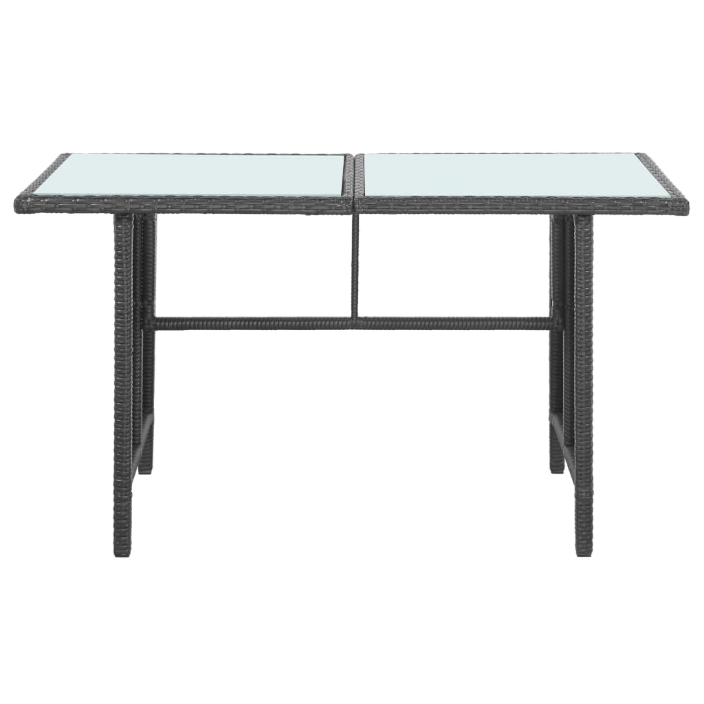 Salon de jardin 5 pcs avec coussins Résine tressée Noir - XIOS