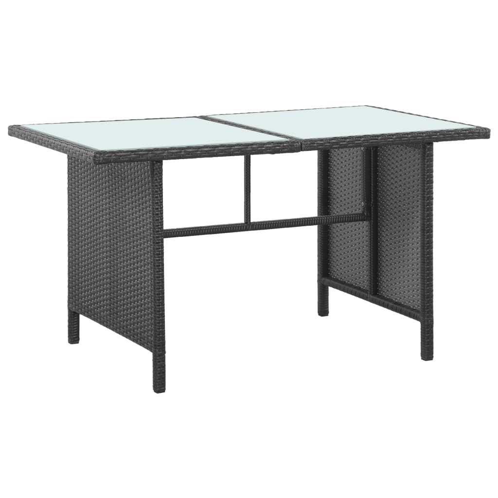 Salon de jardin 5 pcs avec coussins Résine tressée Noir - XIOS