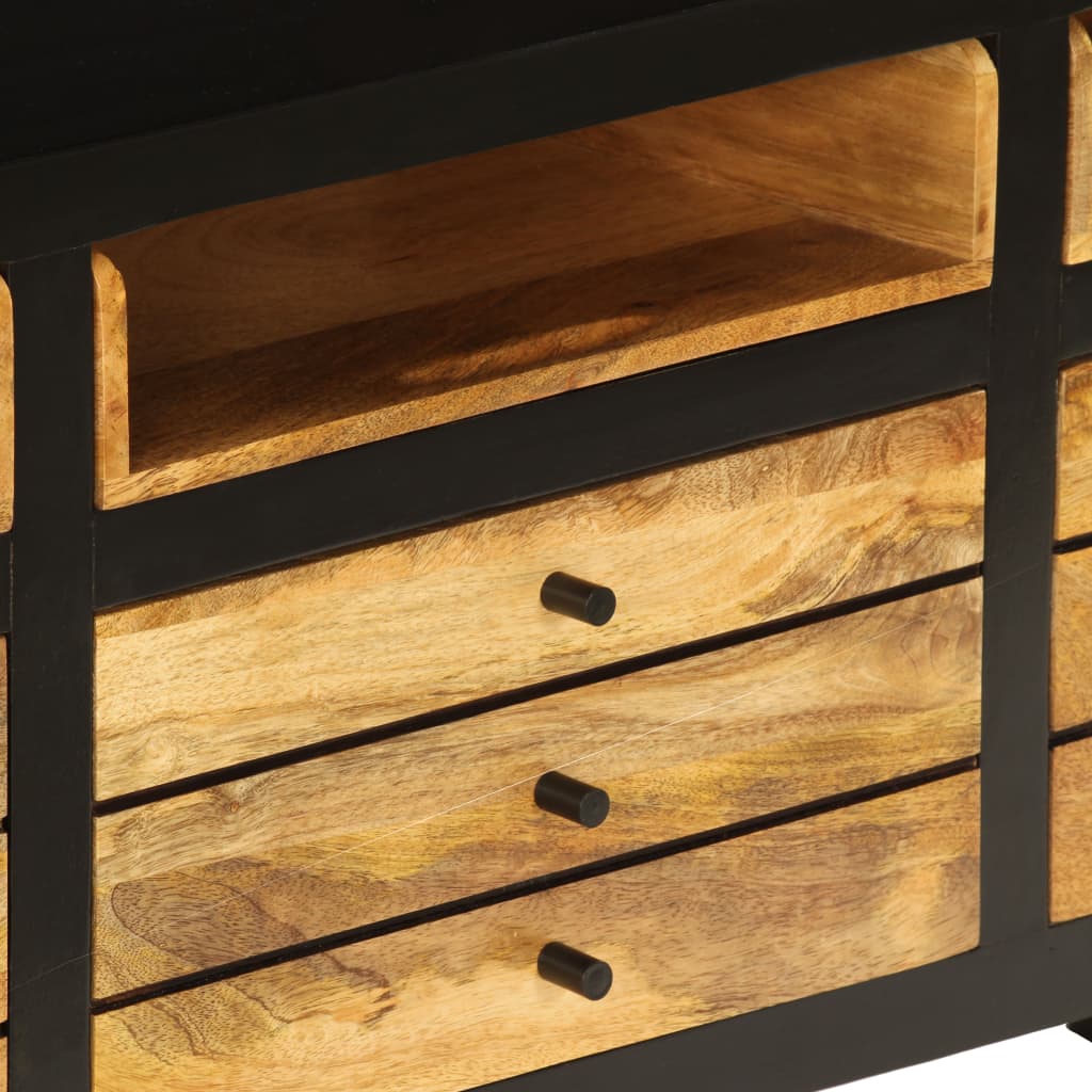 Meuble TV Bois de manguier massif 120x30x50 cm - XIOS