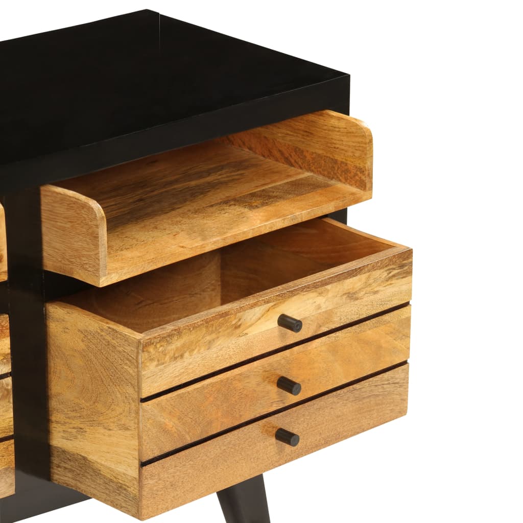 Meuble TV Bois de manguier massif 120x30x50 cm - XIOS