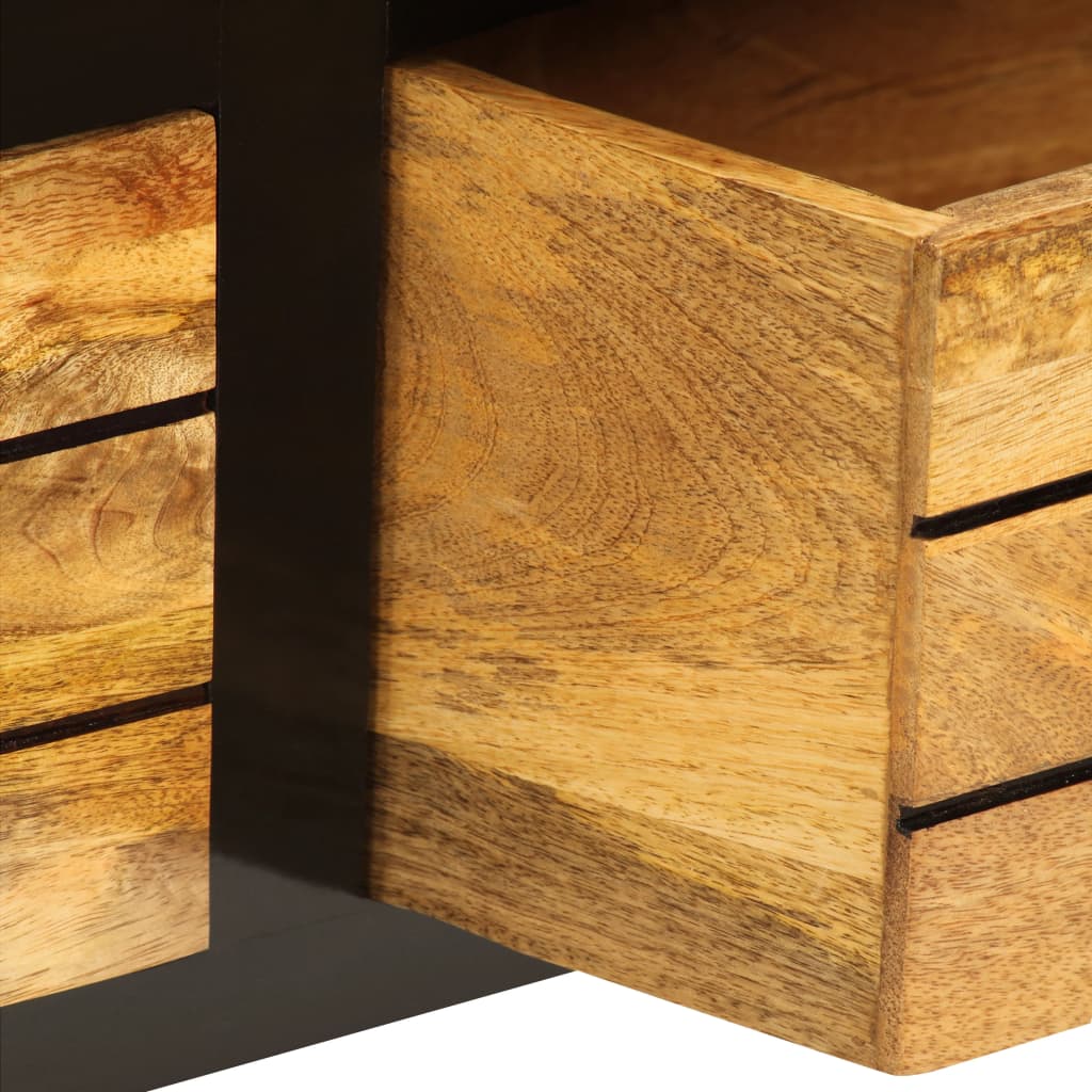 Meuble TV Bois de manguier massif 120x30x50 cm - XIOS