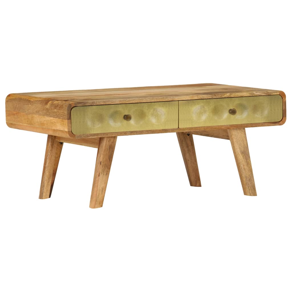 Table basse Bois de manguier massif 90x50x40 cm