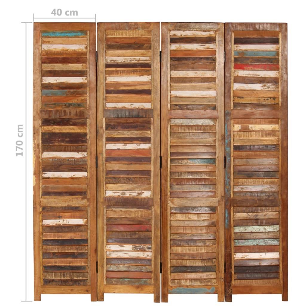 Cloison de séparation Bois de récupération massif 170 cm XIOS
