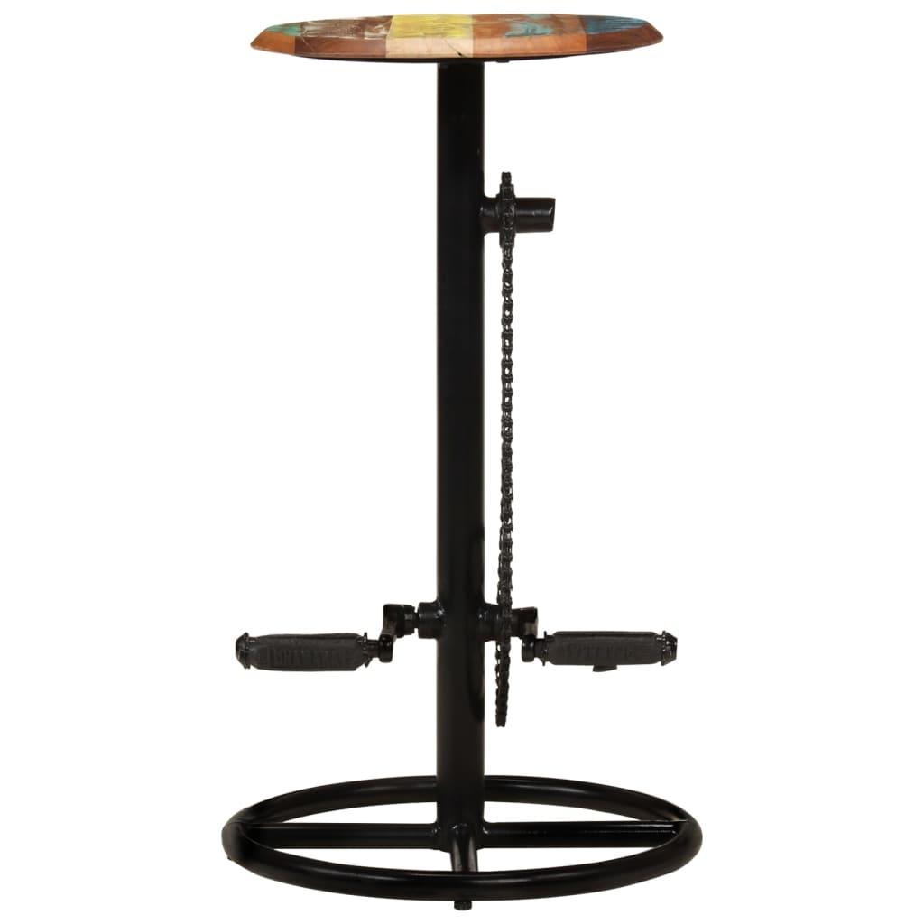 Tabourets de bar lot de 2 bois massif de récupération - XIOS