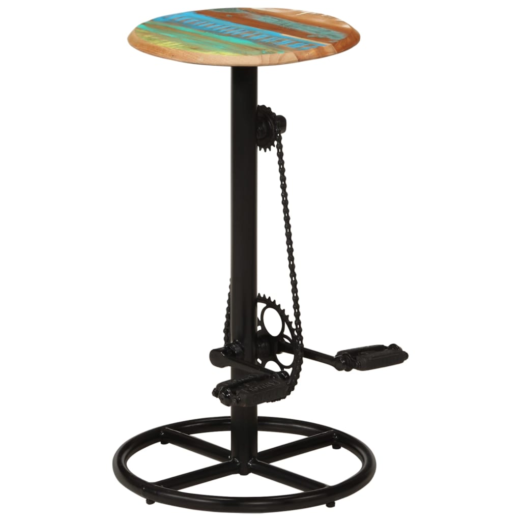 Tabourets de bar lot de 2 bois massif de récupération - XIOS