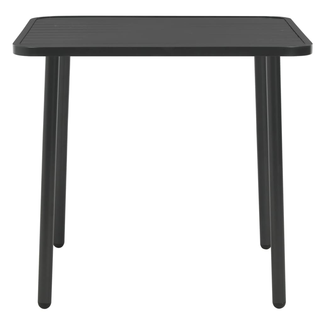 Mobilier de bistro 3 pcs Acier Gris foncé - XIOS