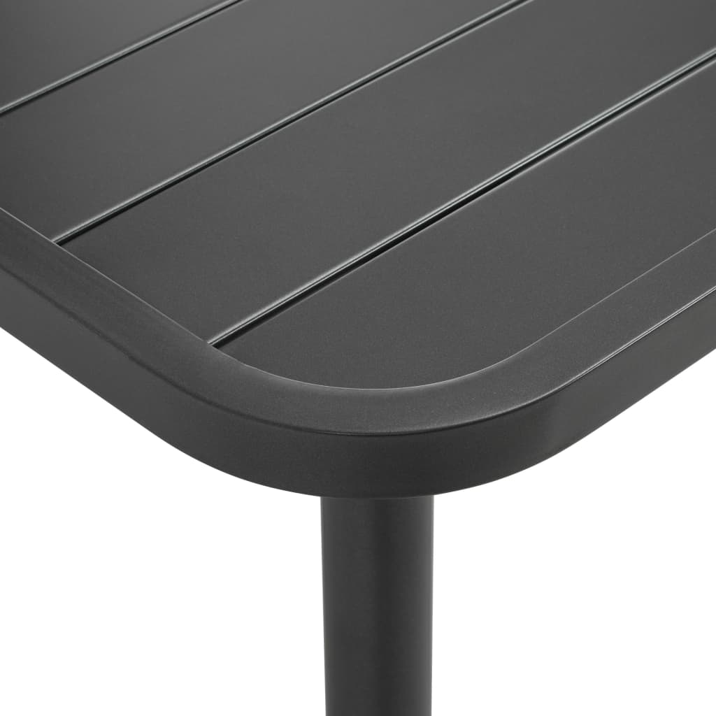 Mobilier de bistro 3 pcs Acier Gris foncé - XIOS