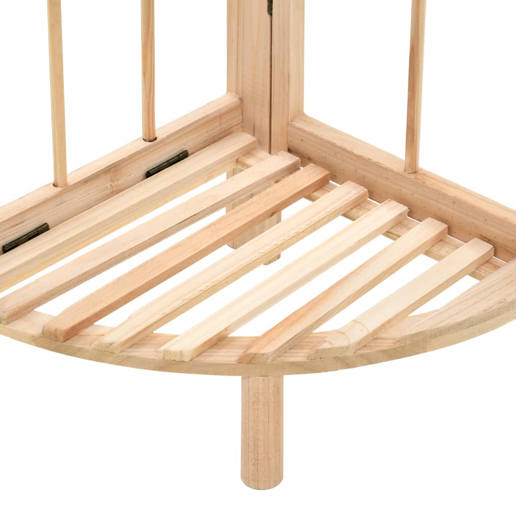 Étagère d'angle bois de cèdre 27 x 27 x 110 cm - XIOS