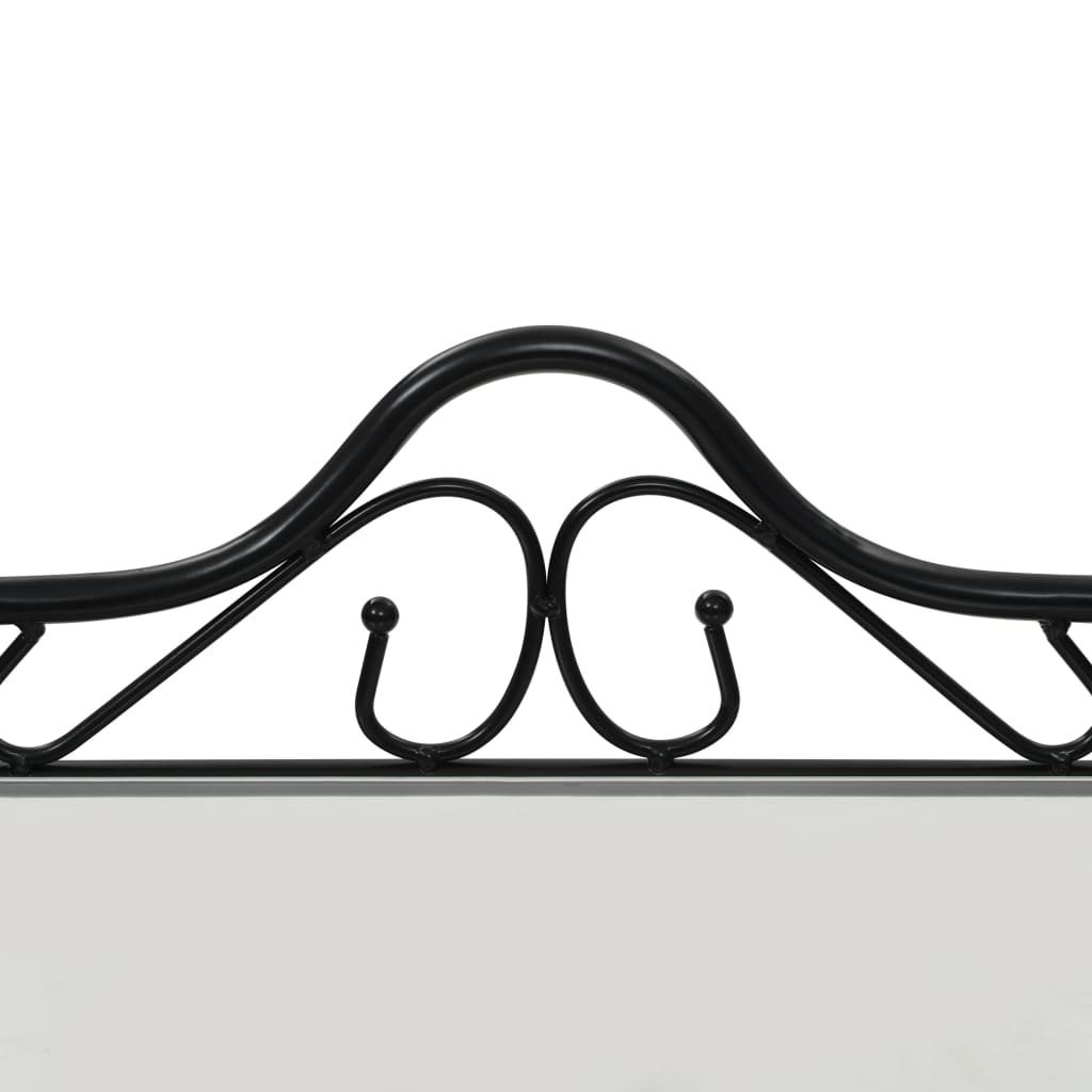 Table de chevet 2 pcs Acier et verre trempé 45x30,5x60 cm Noir - XIOS