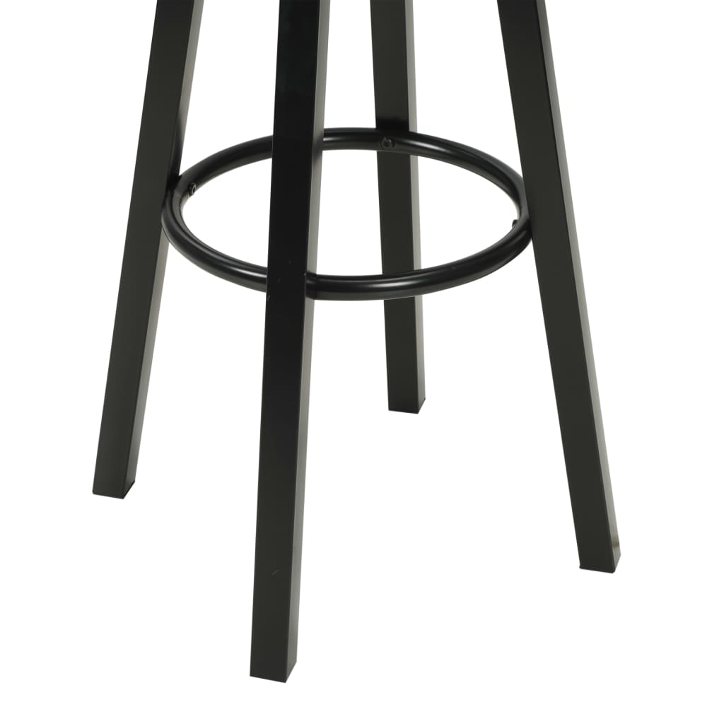 Chaises de bar lot de 2 noir similicuir - XIOS