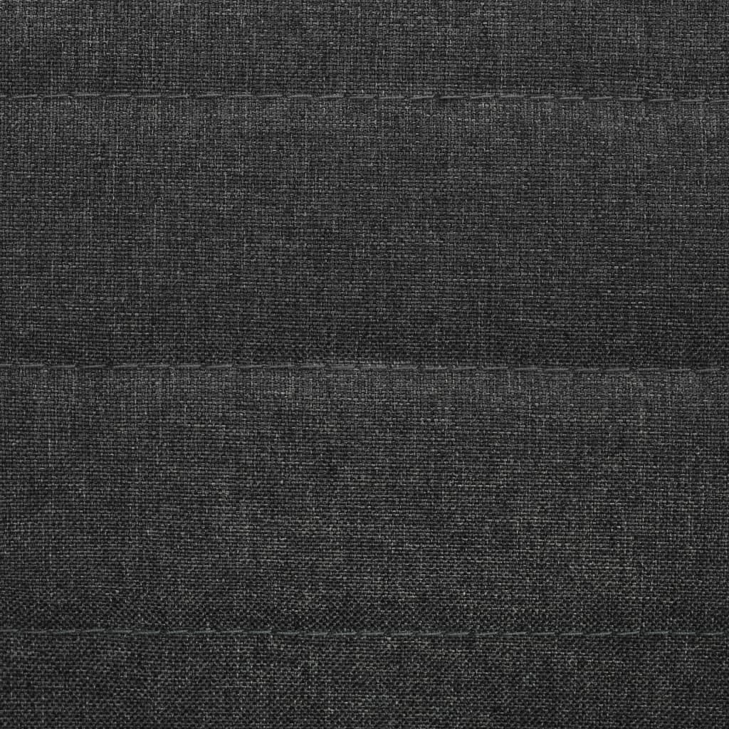 Chaises à manger lot de 4 gris foncé tissu