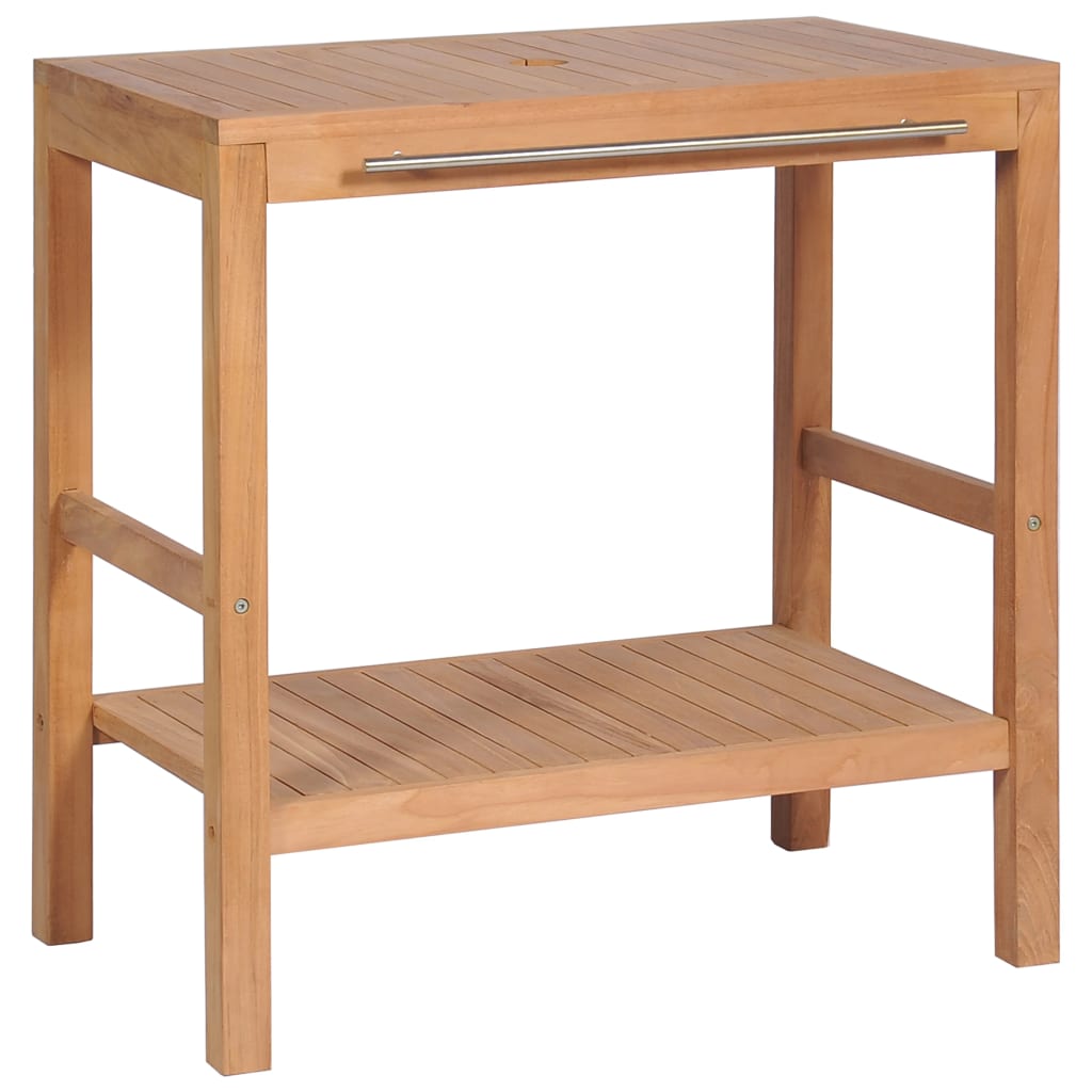 Meuble-lavabo de salle de bains Teck massif 74x45x75 cm - XIOS