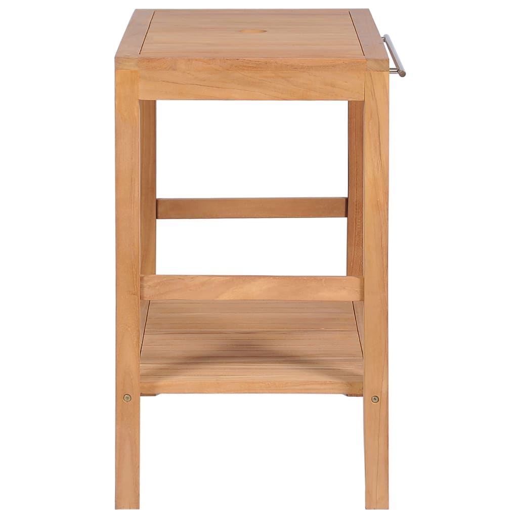 Meuble-lavabo de salle de bains Teck massif 74x45x75 cm - XIOS