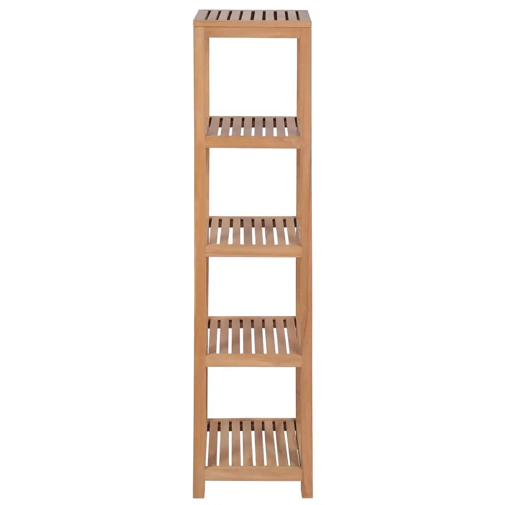 Support de rangement de bain 4 niveaux teck massif 42x42x165 cm - XIOS