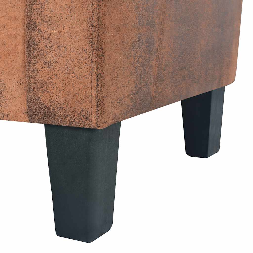 Ensemble de canapés 2 pcs Daim synthétique Marron - XIOS